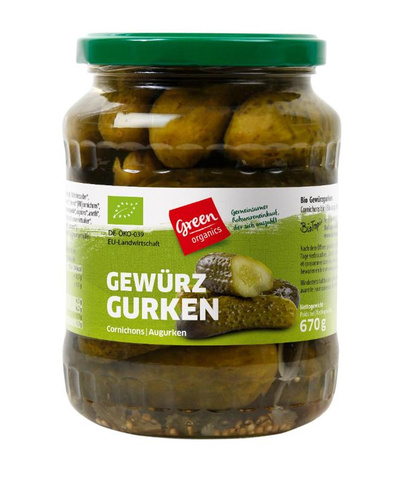 Produktfoto zu GREEN Gewürzgurken 670g