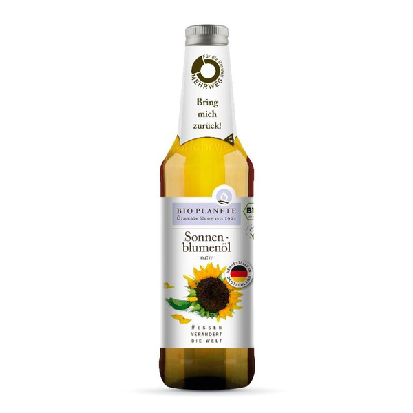 Produktfoto zu Sonnenblumenöl nativ 0,5l