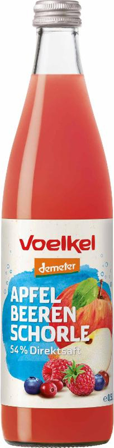 Produktfoto zu V APFEL BEEREN-Schorle 0,5l